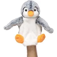 Teddys Rothenburg Kuscheltier Kuscheltier Handpuppe Pinguin 23 cm weiß/grau Plüschpinguin