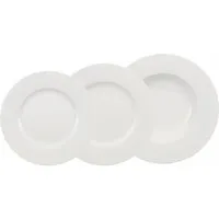 Villeroy & Boch Tafelservice Wonderful World White (12-tlg), 4 Personen, Fine China-Porzellan, Teller Set, Made in Germany, Fine China Porzellan