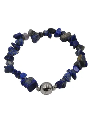 Steuer Modeschmuck Armband Splitter- Lapislazuli blau