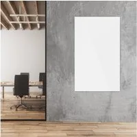 Master of Boards Magnettafel Glas-Whiteboard Pearlwhite, Glasmagnettafel in 9 Größen, Whiteboard, (für Büro & Zuhause), Sicherheitsglas rahmenlos, magnethaftend, unsichtbare Aufhängung