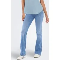 ONLY Bootcut-Jeans ONLPOWER MID WAIST PUSH UP FLARED DNM elastischer Denim