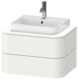 Duravit Happy D.2 Plus Konsolenwaschtischunterbau wandhängend Weiß Seidenmatt 650x480x408 mm - HP496 HP4960036360010