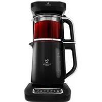 Karaca Wasserkocher Karaca Caysever Robotea Pro 4in1 Teekocher + Kaffeemaschine, Chrom, 2500 W