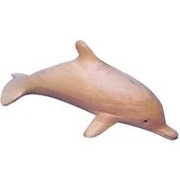 Saraswati Dekofigur Delphin Holz natur 12cm