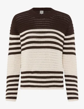BRAX - Gestreifter Pullover beige - Gr. - 36