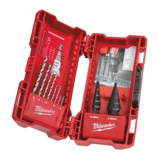 Milwaukee Stufenbohrer- und Metallbohrerset 10-teiliges Set - 4932501119