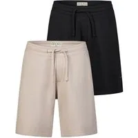 DENIMFY Sweatshorts Herren Sportshorts DFPablo 2er Pack Regular Fit Bermudashort mit Kordelzug