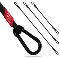 ECENCE Spanngurt 3x Spanngummi mit Karabiner 1x100cm, 1x80cm, 1x in (3-St)