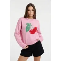 ONLY Strickpullover ONLELISE LS O-NECK KNT Baumwollmischung, Rundhals