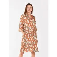 Key Largo Druckkleid WD FONT v-neck (1-tlg)