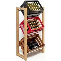 MANUMA® Standregal JAMES GETRÄNKEKISTENREGAL, Dein Getränkeregal für mehr Ordnung Zuhause
