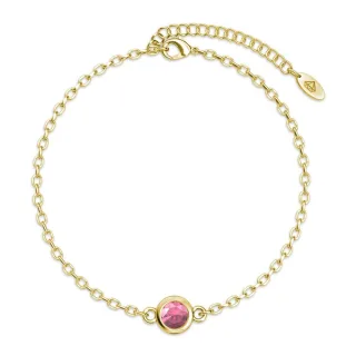 Geburtsstein-Armbänder - Gold und Pink