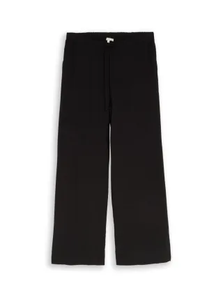 Tom Tailor - Stoffhose mit weitem Bein schwarz - Gr. - 32
