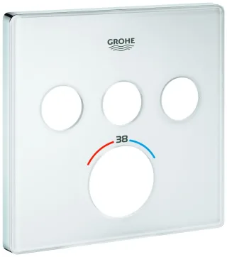 GROHE Rosette 49043 für SmartControl UP-THM eckig mit 3 ASV moon white, 49043LS0 49043LS0