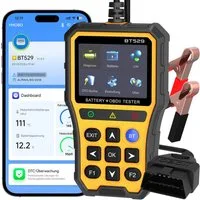CkeyiN OBD2-Diagnosegerät BT529 Auto Scanner Auslesegerät Motor Fehlercodeleser Batterietest, mit Echtzeitdaten Bluetooth Verbindung für iOS Android System