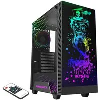 GAMEMAX Gaming-Gehäuse Rockstar2 Midi Tower, ohne Netzteil, ATX USB 2.0, USB 3.0, Audio, gehärtetes Glas
