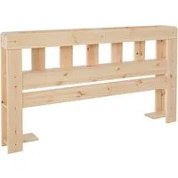 OTTO home Kopfteil "ALASCO " Made in Europe, FSC® zertifiziertes Massivholz, für Palettenbett Alasco, aus Massivholz, mit 7 offenen Fächern