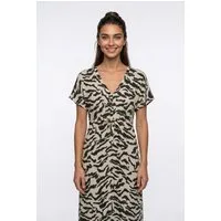 Vero Moda Maxikleid VMMENNY SS 7/8 KAFTAN WVN GA Viskose, loose fit