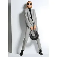 MADELEINE Kurzblazer Modischer Jersey-Blazer in Boxy-Form Unifarbenes Design mit klassischem Revers und Knopfverschluss
