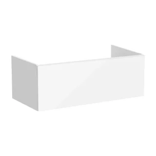 VitrA New Metropole Pure Waschtischunterschrank mit 1 Vollauszug 98 x 49 x 35 Weiß Hochglanz,67429 67429