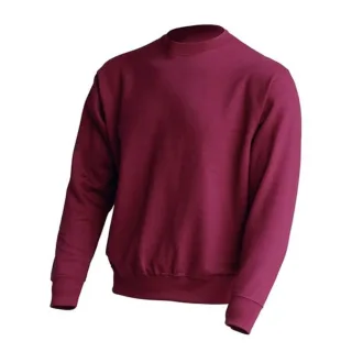 JHK - Sweatshirt Rundhalsausschnitt für Herren/Damen Unisex (Burgunderrot)