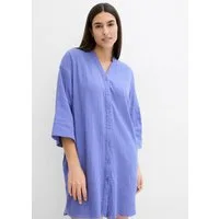 bonprix Blusenkleid aus Baumwoll-Musselin, lockerer Schnitt, leichtes Material