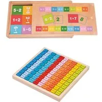 spiel-mit-discount Lernspielzeug Holz-Rechenset zum spielerischen lernen mathematischer Grundkenntnisse