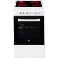 BEKO Elektro-Standherd FSS57000GW, Simple Steam Reinigungsfunktion, mit Kleinflächengrill