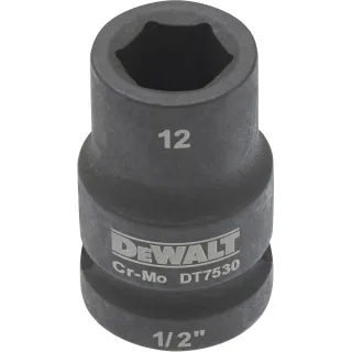 DEWALT EXTREME IMPACT Steckschlüssel 1/2 kurz schlagfest - DT7530-QZ