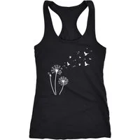 Neverless Tanktop Damen Tank-Top Pusteblume Vögel Dandelion Birds Racerback Neverless®