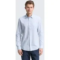 TOM TAILOR Langarmhemd Blusen & Shirts Fitted Hemd aus Baumwolle