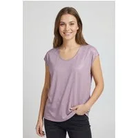 pieces Kurzarmshirt PCALICE SS GLITTER TEE JRS NOOS BC Viskosemischung, loose fit
