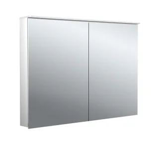 emco Lichtspiegelschrank flat II Lichtsegel, Aufputz, mit Waschtischbeleuchtung, 2 Tür, 1000 mm, 979 979706404