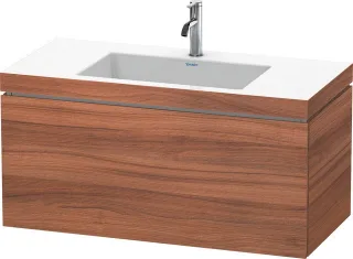 Duravit L-Cube c-bonded Set wandhängend Nussbaum Matt 1000x480x500 mm - LC6918O7979 LC6918O7979