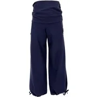 Guru-Shop Relaxhose Weite Yogahose mit geradem Bein - dunkelblau alternative Bekleidung
