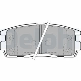 Delphi Bremsbel?ge hinten Chevrolet Captiva Opel Antara