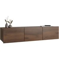 MIRJAN24 TV-Schrank Calabrini 150 04 (mit 3 Türen) ohne Griffe, silberne Beine 5 cm
