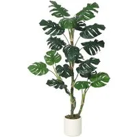 Kunstbaum Künstliche Monstera, Kunstpflanzen,künstlicher Baum 122/152cm, GarveeMore, Höhe 122 cm