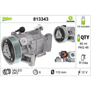 Valeo Klimakompressor 813343 Nissan Cube Evalia Micra Note Nv200 Tiida 1,6