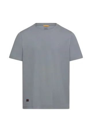 camel active - T-Shirt mit Rundhalsausschnitt grau - Gr. - 4XL