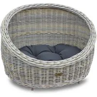 HABAU Tierbett Katzenhöhle / Katzenbett / Hunde- & Katzensofa, mit Kissen