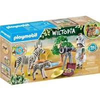 Playmobil® Unterwegs mit der Tierfotografin (71295), Wiltopia Konstruktions-Spielset, (36 St), teilweise aus recyceltem Material, Made in Europe