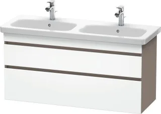 Duravit DuraStyle Waschtischunterbau wandhängend Weiß & Basalt Matt 1230x448x610 mm - DS649801843 DS649801843