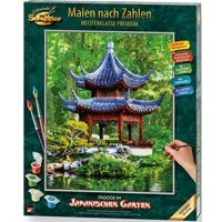 Schipper Malen nach Zahlen Meisterklasse Premium - Pagode im japanischen Garten, Made in Germany