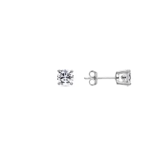 Luxenter Sterling Silber 925 Ohrringe mit rhodiniertem Brillant Zirkonia - Kyoro
