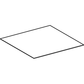 Geberit Abdeckpl. oben m. Glas, Weiß, Acanto zu Seitenschrank Art.-Nr.: 500.618.01.2, 243852011 243852011