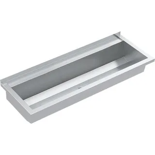 KWC Aquarotter Waschrinne, PLANOX, Edelstahl, W.-Mont., 1000x210x442 mm, m. Arm-bank, 2030052439 2030052439