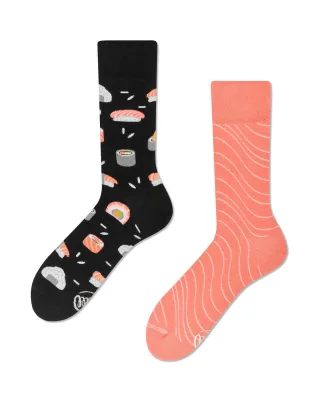 many mornings - Socken - Sushi roll schwarz/orange - Gr. - 46