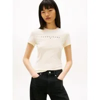 Tommy Jeans Kurzarmshirt TJW SLIM LINEAR TEE EXT mit Logo-Schriftzug