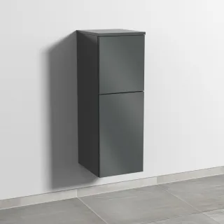 Sanipa 3way Mittelschrank mit 1 Tür und 1 Auszug, Anthrazit-Glanz, SF12579 SF12579
